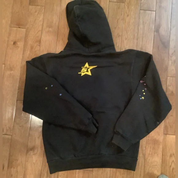 Black Sweatshirt with Vibrant Graphic Design